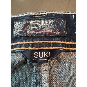 Silver Jeans Co SUKI Mid Rise‎ Baby Boot Cut Denim Jeans Women W31 L33 Dark Wash
